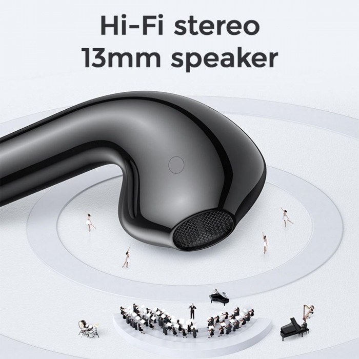 GloboStar® 87055 JOYROOM Originals JR-T13 Bilateral TWS Earphones με Θήκη Φόρτισης True Wireless Bluetooth V5.0 Binaural Συμβατό με iOS & Android Μαύρο GloboStar® 87055 JOYROOM Originals JR-T13 Bilateral TWS Earphones με Θήκη Φόρτισης True Wireless Bluetooth V5.0 Binaural Συμβατό με iOS & Android Μαύρο