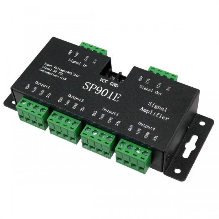 LED Digital RGB Ενισχυτής Σήματος SP901E LED Pixel WS2812B WS2811 SPI Signal Amplifier Repeater 10000 IC Professional Series 5v - 12v - 24v GloboStar 88774 LED Digital RGB Ενισχυτής Σήματος SP901E LED Pixel WS2812B WS2811 SPI Signal Amplifier Repeater 10000 IC Professional Series 5v - 12v - 24v GloboStar 88774
