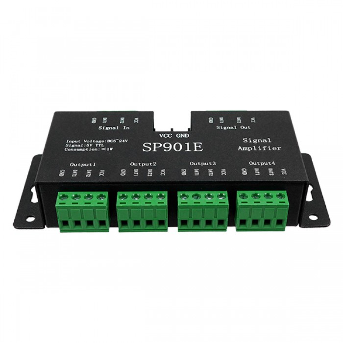 LED Digital RGB Ενισχυτής Σήματος SP901E LED Pixel WS2812B WS2811 SPI Signal Amplifier Repeater 10000 IC Professional Series 5v - 12v - 24v GloboStar 88774 LED Digital RGB Ενισχυτής Σήματος SP901E LED Pixel WS2812B WS2811 SPI Signal Amplifier Repeater 10000 IC Professional Series 5v - 12v - 24v GloboStar 88774