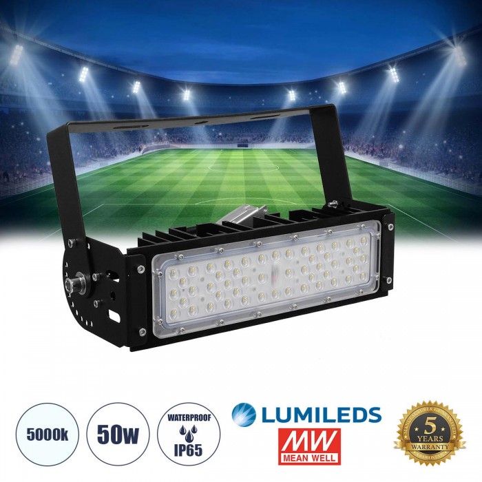 GloboStar® GOLIATH 90100-1 LED Προβολέας Γηπέδου - Φωτιστικό Tunnel 50W 8000LM 75°*135° AC 100-277V IP65 Μ32 x Π12 x Υ9cm Ψυχρό Λευκό 5000K - MeanWell Driver & LumiLEDs Chip - 5 Χρόνια Εγγύηση GloboStar® GOLIATH 90100-1 LED Προβολέας Γηπέδου - Φωτιστικό Tunnel 50W 8000LM 75°*135° AC 100-277V IP65 Μ32 x Π12 x Υ9cm Ψυχρό Λευκό 5000K - MeanWell Driver & LumiLEDs Chip - 5 Χρόνια Εγγύηση
