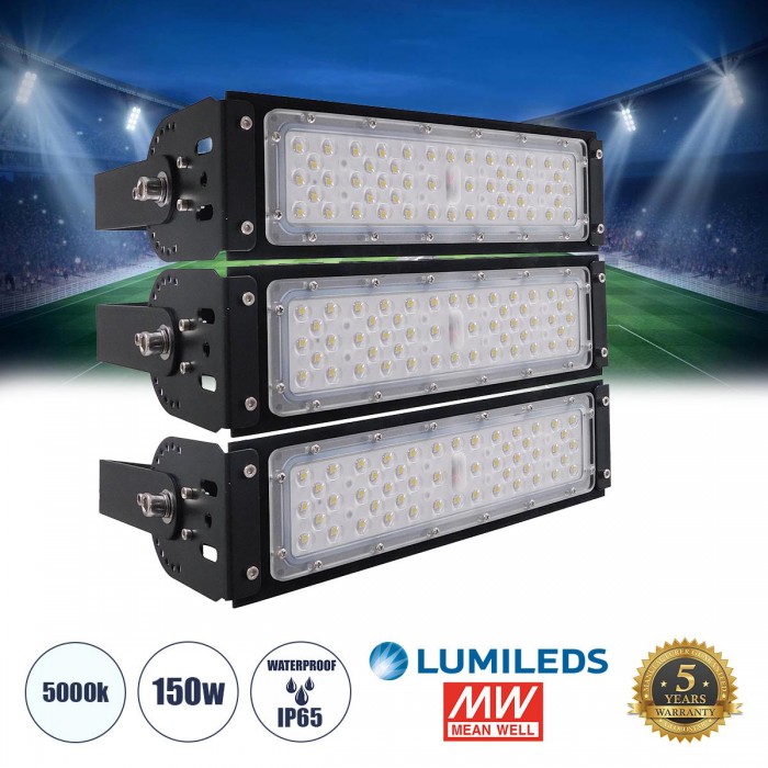 GloboStar® GOLIATH 90100-3 LED Προβολέας Γηπέδου - Φωτιστικό Tunnel 150W 24000LM 75°*135° AC 100-277V IP65 - Ψυχρό Λευκό 5000K - MeanWell Driver & LumiLEDs Chip - 5 Years Warranty GloboStar® GOLIATH 90100-3 LED Προβολέας Γηπέδου - Φωτιστικό Tunnel 150W 24000LM 75°*135° AC 100-277V IP65 - Ψυχρό Λευκό 5000K - MeanWell Driver & LumiLEDs Chip - 5 Years Warranty