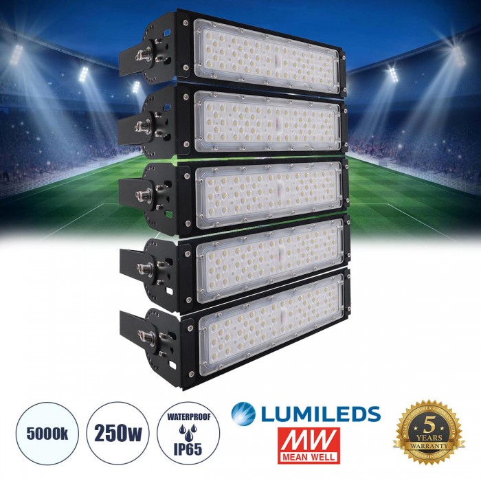 GloboStar® GOLIATH 90100-5 LED Προβολέας Γηπέδου - Φωτιστικό Tunnel 250W 40000LM 75°*135° AC 100-277V IP65 - Ψυχρό Λευκό 5000K - MeanWell Driver & LumiLEDs Chip - 5 Years Warranty GloboStar® GOLIATH 90100-5 LED Προβολέας Γηπέδου - Φωτιστικό Tunnel 250W 40000LM 75°*135° AC 100-277V IP65 - Ψυχρό Λευκό 5000K - MeanWell Driver & LumiLEDs Chip - 5 Years Warranty