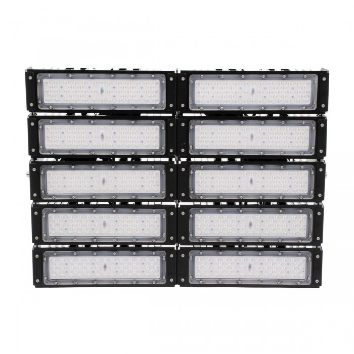 GloboStar® GOLIATH 90104 LED Προβολέας Γηπέδου - Φωτιστικό Tunnel 500W 80000LM 75°*135° AC 100-277V IP65 -  Ψυχρό Λευκό 5000K - MeanWell Driver & LumiLEDs Chip - 5 Years Warranty