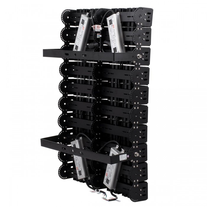 GloboStar® GOLIATH 90105 LED Προβολέας Γηπέδου - Φωτιστικό Tunnel 1000W 160000LM 75°*135° AC 100-277V Αδιάβροχο IP65 Μ62 x Π22 x Υ90cm Ψυχρό Λευκό 5000K - MeanWell Driver & LumiLEDs Chip - 5 Χρόνια Εγγύηση