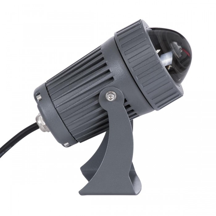 GloboStar® SPOT-FENIA 90136 Σποτ Φωτισμου Wall Washer LED 10W 1000lm 5° DC 24V Αδιάβροχο IP65 D7 x H12cm Μπλε - Γκρι Ανθρακί - 3 Years Warranty