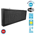GloboStar® 90271 Κυλιόμενη Ψηφιακή Επιγραφή P10 LED SMD AC 220-240V με Wi-Fi - Αδιάβροχή IP54 - Μονής Όψης - Μ104 x Π9 x Υ40cm Κόκκινο