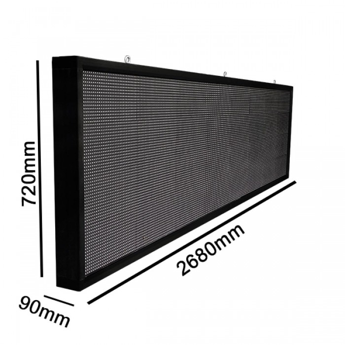 GloboStar® 90291 Κυλιόμενη Ψηφιακή Επιγραφή P10 LED SMD AC 220-240V με Wi-Fi - Αδιάβροχή IP54 - Μονής Όψης - Μ264 x Π9 x Υ72cm Κόκκινο GloboStar® 90291 Κυλιόμενη Ψηφιακή Επιγραφή P10 LED SMD AC 220-240V με Wi-Fi - Αδιάβροχή IP54 - Μονής Όψης - Μ264 x Π9 x Υ72cm Κόκκινο