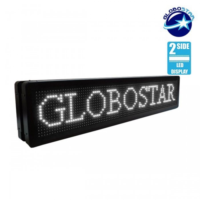 GloboStar® 90300 Κυλιόμενη Ψηφιακή Επιγραφή P10 LED SMD AC 220-240V με Wi-Fi - Αδιάβροχή IP65 - Διπλής Όψης - Μ104 x Π12 x Υ20cm Ψυχρό Λευκό 6000K GloboStar® 90300 Κυλιόμενη Ψηφιακή Επιγραφή P10 LED SMD AC 220-240V με Wi-Fi - Αδιάβροχή IP65 - Διπλής Όψης - Μ104 x Π12 x Υ20cm Ψυχρό Λευκό 6000K