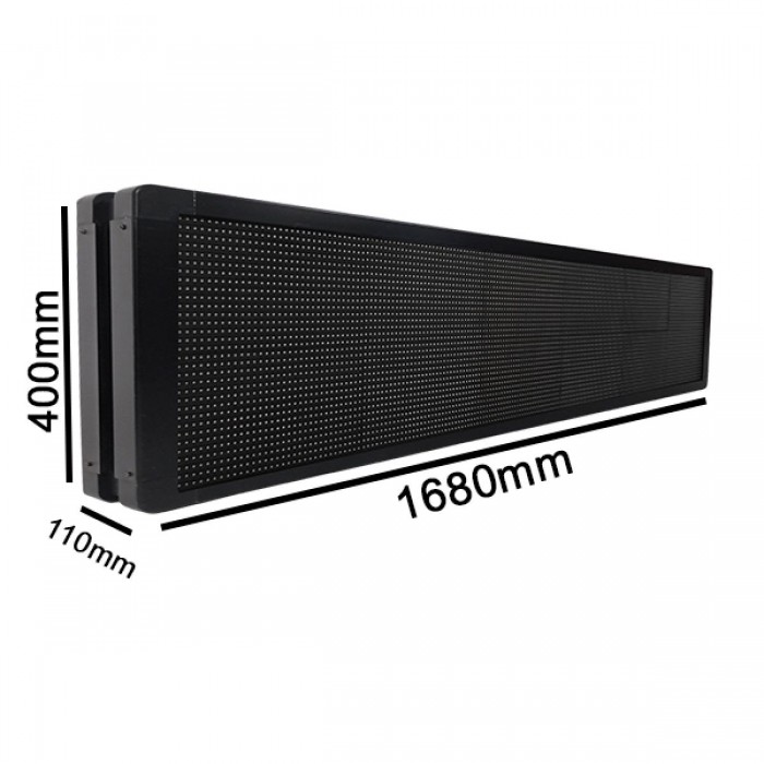 GloboStar® 90330 Κυλιόμενη Ψηφιακή Επιγραφή P10 LED SMD AC 220-240V με Wi-Fi - Αδιάβροχή IP65 - Διπλής Όψης - Μ168 x Π12 x Υ40cm Ψυχρό Λευκό 6000K GloboStar® 90330 Κυλιόμενη Ψηφιακή Επιγραφή P10 LED SMD AC 220-240V με Wi-Fi - Αδιάβροχή IP65 - Διπλής Όψης - Μ168 x Π12 x Υ40cm Ψυχρό Λευκό 6000K