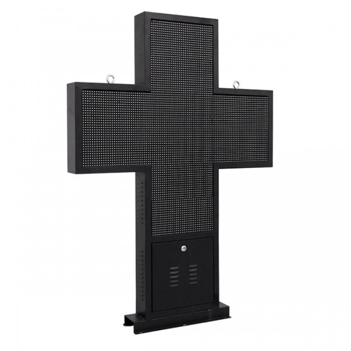 GloboStar® 90346 Κυλιόμενη Ψηφιακή Επιγραφή Σταυρός Φαρμακείου P10 LED SMD AC 220-240V με Wi-Fi - Αδιάβροχή IP54 - Μονής Όψης - Μ100 x Π12 x Υ100cm Πράσινο GloboStar® 90346 Κυλιόμενη Ψηφιακή Επιγραφή Σταυρός Φαρμακείου P10 LED SMD AC 220-240V με Wi-Fi - Αδιάβροχή IP54 - Μονής Όψης - Μ100 x Π12 x Υ100cm Πράσινο
