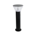 GLOBOSTAR® VEGGIE 90550 Φωτιστικό Κολωνάκι Κήπου με Ντουί 1 x E27 60° AC 220-240V Αδιάβροχο IP65 - Μαύρο - Μ23 x Π23 x Υ60cm