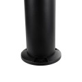 GLOBOSTAR® VEGGIE 90550 Φωτιστικό Κολωνάκι Κήπου με Ντουί 1 x E27 60° AC 220-240V Αδιάβροχο IP65 - Μαύρο - Μ23 x Π23 x Υ60cm