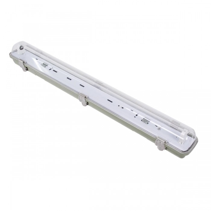 GloboStar® 90610 1 x 60cm T8 Tri-Proof Πλαστικό PC Σκαφάκι με Μεταλλικά Clips για Λάμπα Φθορίου LED Τροφοδοσίας Ενός Άκρου Αδιάβροχο IP65 GloboStar® 90610 1 x 60cm T8 Tri-Proof Πλαστικό PC Σκαφάκι με Μεταλλικά Clips για Λάμπα Φθορίου LED Τροφοδοσίας Ενός Άκρου Αδιάβροχο IP65