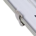 GloboStar® 90611 2 x 60cm T8 Tri-Proof Πλαστικό PC Σκαφάκι με Μεταλλικά Clips για 2 x Λάμπες Φθορίου LED Τροφοδοσίας Ενός Άκρου Αδιάβροχο IP65