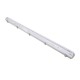 GloboStar® 90612 1 x 120cm T8 Tri-Proof Πλαστικό PC Σκαφάκι με Μεταλλικά Clips για 1 x Λάμπες Φθορίου LED Τροφοδοσίας Ενός Άκρου Αδιάβροχο IP65 - 5 Χρόνια Εγγύηση