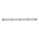 GloboStar® 90612 1 x 120cm T8 Tri-Proof Πλαστικό PC Σκαφάκι με Μεταλλικά Clips για 1 x Λάμπες Φθορίου LED Τροφοδοσίας Ενός Άκρου Αδιάβροχο IP65 - 5 Χρόνια Εγγύηση