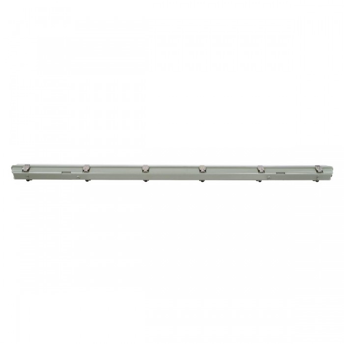 GloboStar® 90614 1 x 150cm T8 Tri-Proof Πλαστικό PC Σκαφάκι με Μεταλλικά Clips για Λάμπα Φθορίου LED Τροφοδοσίας Ενός Άκρου Αδιάβροχο IP65