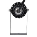 GloboStar® SPOT-TOLA 90631 Σποτ Φωτισμου Wall Washer LED 1W 110lm 10° DC 24V Αδιάβροχο IP65 Φ5 x Υ9cm Θερμό Λευκό 3000K - Μαύρο - 3 Years Warranty