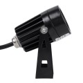 GloboStar® SPOT-TOLA 90631 Σποτ Φωτισμου Wall Washer LED 1W 110lm 10° DC 24V Αδιάβροχο IP65 Φ5 x Υ9cm Θερμό Λευκό 3000K - Μαύρο - 3 Years Warranty