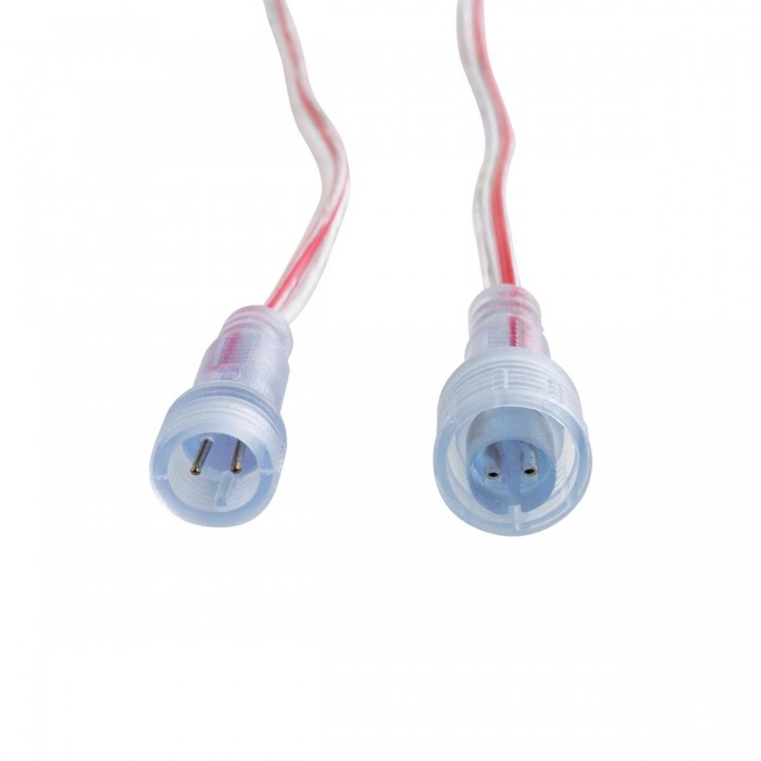 GLOBOSTAR® NEONIO 90769 Σύνδεσμος για Neon Flex LED Αδιάβροχο IP65 - Διάφανο - Μ15 x Π1.5 x Υ1.5cm