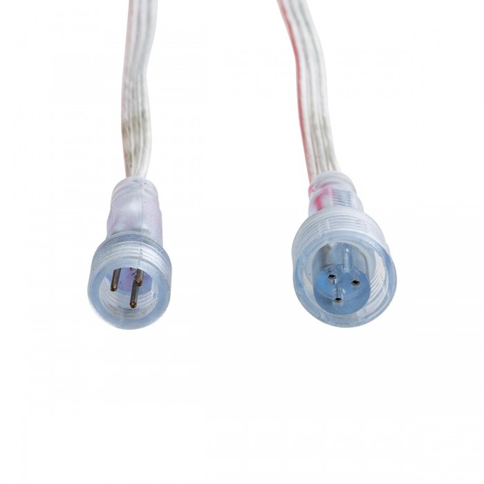 GLOBOSTAR® NEONIO 90769 Σύνδεσμος για Neon Flex LED Αδιάβροχο IP65 - Διάφανο - Μ15 x Π1.5 x Υ1.5cm