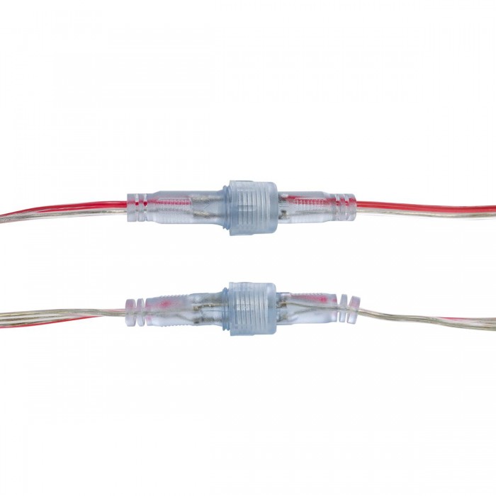 GLOBOSTAR® NEONIO 90769 Σύνδεσμος για Neon Flex LED Αδιάβροχο IP65 - Διάφανο - Μ15 x Π1.5 x Υ1.5cm