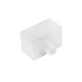 GLOBOSTAR® NEONIO-B 90772 Τάπα Σύνδεσης Τροφοδοσίας για Neon Flex LED Αδιάβροχο IP65 - Διάφανο - Μ2.3 x Π3.2 x Υ2.3cm