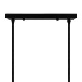 DIY Ροζέτα Φωτιστικού Μαύρη Ορθογώνια 300x50mm με 2 Τρύπες GloboStar 90820