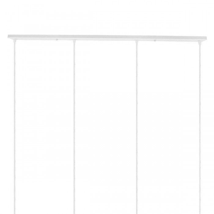 DIY Ροζέτα Φωτιστικού Λευκή Ορθογώνια 1200x50mm με 4 Τρύπες GloboStar 90825 DIY Ροζέτα Φωτιστικού Λευκή Ορθογώνια 1200x50mm με 4 Τρύπες GloboStar 90825