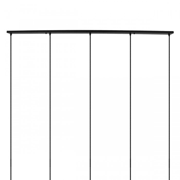 DIY Ροζέτα Φωτιστικού Μαύρη Ορθογώνια 1500x50mm με 5 Τρύπες GloboStar 90826 DIY Ροζέτα Φωτιστικού Μαύρη Ορθογώνια 1500x50mm με 5 Τρύπες GloboStar 90826