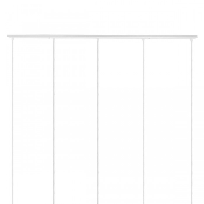 DIY Ροζέτα Φωτιστικού Λευκή Ορθογώνια 1500x50mm με 5 Τρύπες GloboStar 90827 DIY Ροζέτα Φωτιστικού Λευκή Ορθογώνια 1500x50mm με 5 Τρύπες GloboStar 90827