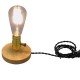 GloboStar® NOX GOLD 91047 Μοντέρνο Επιτραπέζιο Φωτιστικό Γραφείου Κομοδίνου Μονόφωτο με Ντουί E27 Χρυσό και Διακόπτη ON/OFF Δρύινο Φ4 x Υ9cm GloboStar® NOX GOLD 91047 Μοντέρνο Επιτραπέζιο Φωτιστικό Γραφείου Κομοδίνου Μονόφωτο με Ντουί E27 Χρυσό και Διακόπτη ON/OFF Δρύινο Φ4 x Υ9cm