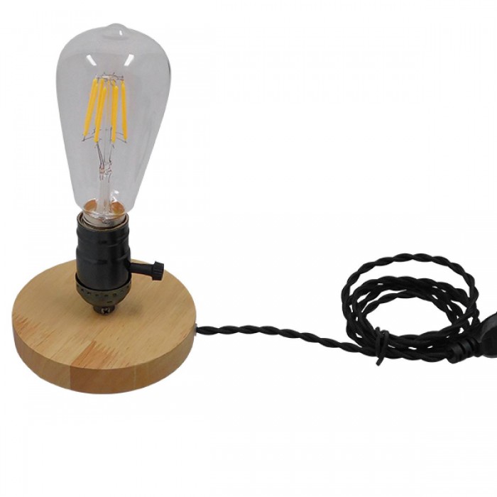 GloboStar® NOX DARK NICKEL 91049 Μοντέρνο Επιτραπέζιο Φωτιστικό Γραφείου Κομοδίνου Μονόφωτο με Ντουί E27 Σκούρο Νίκελ και Διακόπτη ON/OFF Δρύινο Φ4 x Υ9cm GloboStar® NOX DARK NICKEL 91049 Μοντέρνο Επιτραπέζιο Φωτιστικό Γραφείου Κομοδίνου Μονόφωτο με Ντουί E27 Σκούρο Νίκελ και Διακόπτη ON/OFF Δρύινο Φ4 x Υ9cm