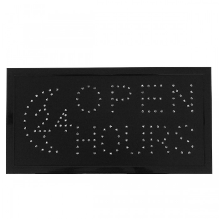 Φωτιστικό LED Σήμανσης OPEN 24 HOURS με Διακόπτη ON/OFF και Πρίζα 230v 48x2x25cm GloboStar 96305 Φωτιστικό LED Σήμανσης OPEN 24 HOURS με Διακόπτη ON/OFF και Πρίζα 230v 48x2x25cm GloboStar 96305