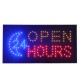 Φωτιστικό LED Σήμανσης OPEN 24 HOURS με Διακόπτη ON/OFF και Πρίζα 230v 48x2x25cm GloboStar 96305 Φωτιστικό LED Σήμανσης OPEN 24 HOURS με Διακόπτη ON/OFF και Πρίζα 230v 48x2x25cm GloboStar 96305
