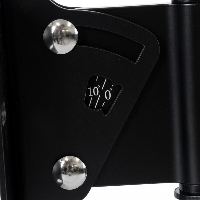 GLOBOSTAR® FDB WB2 98030 Επιτοίχια Ρυθμιζόμενη Βάση για Τοποθέτηση Ηχείων - IP20 - Μαύρο - Μ9.5 x Π11.5 x Υ16cm - Σετ 2 Τεμαχίων