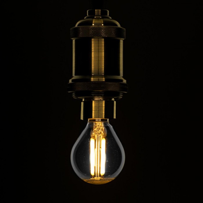 GloboStar® 99003 Λάμπα E14 G45 Γλομπάκι LED FILAMENT 4W 440 lm 320° AC 85-265V Edison Retro με Διάφανο Γυαλί Θερμό Λευκό 2700 K Dimmable GloboStar® 99003 Λάμπα E14 G45 Γλομπάκι LED FILAMENT 4W 440 lm 320° AC 85-265V Edison Retro με Διάφανο Γυαλί Θερμό Λευκό 2700 K Dimmable