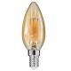 GloboStar® 99031 Λάμπα E14 C35 Κεράκι LED FILAMENT 4W 420 lm 320° AC 85-265V Edison Retro με Μελί Γυαλί Ultra Θερμό Λευκό 2200 K Dimmable GloboStar® 99031 Λάμπα E14 C35 Κεράκι LED FILAMENT 4W 420 lm 320° AC 85-265V Edison Retro με Μελί Γυαλί Ultra Θερμό Λευκό 2200 K Dimmable