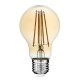 GloboStar® 99037 LED Long Filament Bulb E27 A60 Globe 8W 720lm 360° AC 220-240V IP20 D6 x H10.5cm Ultra Θερμό Λευκό 2200K με Μελί Γυαλί - Dimmable - 3 Years Warranty GloboStar® 99037 LED Long Filament Bulb E27 A60 Globe 8W 720lm 360° AC 220-240V IP20 D6 x H10.5cm Ultra Θερμό Λευκό 2200K με Μελί Γυαλί - Dimmable - 3 Years Warranty