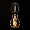 GloboStar® 99037 LED Long Filament Bulb E27 A60 Globe 8W 720lm 360° AC 220-240V IP20 D6 x H10.5cm Ultra Θερμό Λευκό 2200K με Μελί Γυαλί - Dimmable - 3 Years Warranty