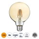 GloboStar® 99039 LED Long Filament Bulb E27 G95 Globe 4W 350lm 360° AC 220-240V IP20 D9.5 x H13.5cm Ultra Θερμό Λευκό 2200K με Μελί Γυαλί - Dimmable - 3 Years Warranty GloboStar® 99039 LED Long Filament Bulb E27 G95 Globe 4W 350lm 360° AC 220-240V IP20 D9.5 x H13.5cm Ultra Θερμό Λευκό 2200K με Μελί Γυαλί - Dimmable - 3 Years Warranty