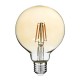 GloboStar® 99039 LED Long Filament Bulb E27 G95 Globe 4W 350lm 360° AC 220-240V IP20 D9.5 x H13.5cm Ultra Θερμό Λευκό 2200K με Μελί Γυαλί - Dimmable - 3 Years Warranty GloboStar® 99039 LED Long Filament Bulb E27 G95 Globe 4W 350lm 360° AC 220-240V IP20 D9.5 x H13.5cm Ultra Θερμό Λευκό 2200K με Μελί Γυαλί - Dimmable - 3 Years Warranty