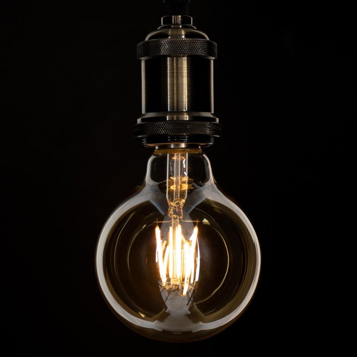 GloboStar® 99039 LED Long Filament Bulb E27 G95 Globe 4W 350lm 360° AC 220-240V IP20 D9.5 x H13.5cm Ultra Θερμό Λευκό 2200K με Μελί Γυαλί - Dimmable - 3 Years Warranty GloboStar® 99039 LED Long Filament Bulb E27 G95 Globe 4W 350lm 360° AC 220-240V IP20 D9.5 x H13.5cm Ultra Θερμό Λευκό 2200K με Μελί Γυαλί - Dimmable - 3 Years Warranty