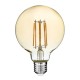 GloboStar® 99041 LED Long Filament Bulb E27 G95 Globe 12W 1080lm 360° AC 220-240V IP20 D9.5 x H13.5cm Ultra Θερμό Λευκό 2200K με Μελί Γυαλί - Dimmable - 3 Years Warranty GloboStar® 99041 LED Long Filament Bulb E27 G95 Globe 12W 1080lm 360° AC 220-240V IP20 D9.5 x H13.5cm Ultra Θερμό Λευκό 2200K με Μελί Γυαλί - Dimmable - 3 Years Warranty
