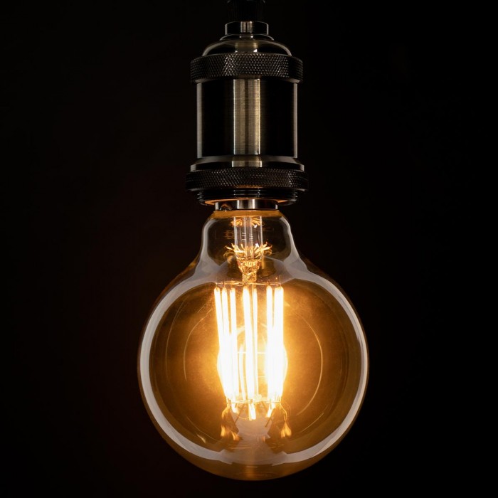 GloboStar® 99041 LED Long Filament Bulb E27 G95 Globe 12W 1080lm 360° AC 220-240V IP20 D9.5 x H13.5cm Ultra Θερμό Λευκό 2200K με Μελί Γυαλί - Dimmable - 3 Years Warranty GloboStar® 99041 LED Long Filament Bulb E27 G95 Globe 12W 1080lm 360° AC 220-240V IP20 D9.5 x H13.5cm Ultra Θερμό Λευκό 2200K με Μελί Γυαλί - Dimmable - 3 Years Warranty