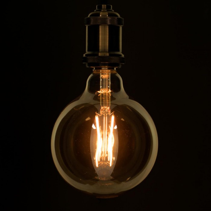 GloboStar® 99043 Λάμπα E27 G125 Γλόμπος LED LONG FILAMENT 8W 840 lm 320° AC 85-265V Edison Retro με Μελί Γυαλί Ultra Θερμό Λευκό 2200 K Dimmable GloboStar® 99043 Λάμπα E27 G125 Γλόμπος LED LONG FILAMENT 8W 840 lm 320° AC 85-265V Edison Retro με Μελί Γυαλί Ultra Θερμό Λευκό 2200 K Dimmable