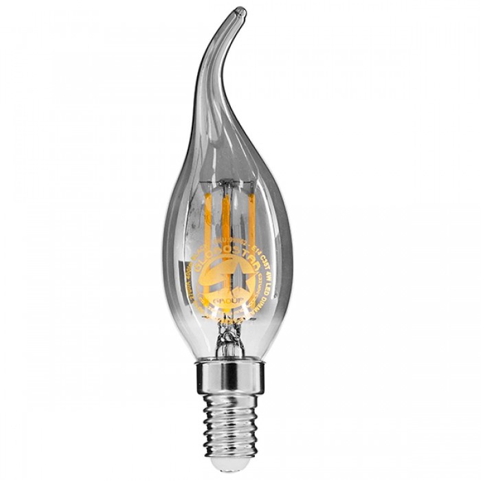 GloboStar® 99062 Λάμπα E14 C35T Κεράκι LED FILAMENT 4W 400 lm 320° AC 85-265V Φλόγα Flame Edison Retro με Φιμέ Γυαλί Θερμό Λευκό 2700 K Dimmable GloboStar® 99062 Λάμπα E14 C35T Κεράκι LED FILAMENT 4W 400 lm 320° AC 85-265V Φλόγα Flame Edison Retro με Φιμέ Γυαλί Θερμό Λευκό 2700 K Dimmable