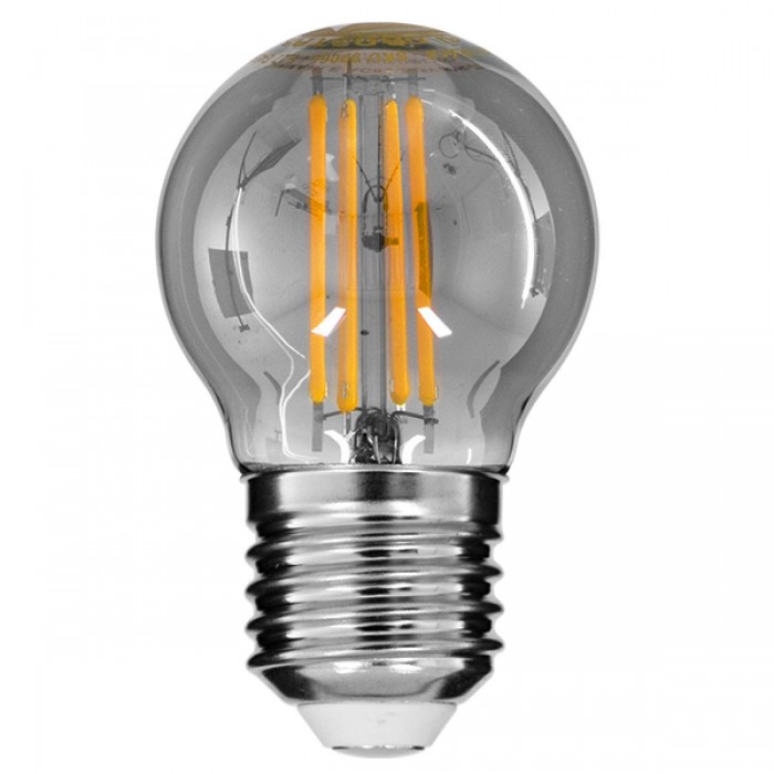 GloboStar® 99065 Λάμπα E27 G45 Γλομπάκι LED LONG FILAMENT 6W 600 lm 320° AC 85-265V Edison Retro με Φιμέ Γυαλί Θερμό Λευκό 2700 K Dimmable GloboStar® 99065 Λάμπα E27 G45 Γλομπάκι LED LONG FILAMENT 6W 600 lm 320° AC 85-265V Edison Retro με Φιμέ Γυαλί Θερμό Λευκό 2700 K Dimmable