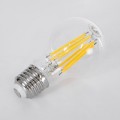 GLOBOSTAR® GLOBE 99087 Λάμπα E27 A60 LED 7W 1470lm 360° AC 220-240V IP20 Θερμό Λευκό 2700K - Long Filament Chip - Διάφανο - Μ6 x Π6 x Υ11cm - 3 Χρόνια Εγγύηση