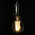 GLOBOSTAR® GLOBE 99087 Λάμπα E27 A60 LED 7W 1470lm 360° AC 220-240V IP20 Θερμό Λευκό 2700K - Long Filament Chip - Διάφανο - Μ6 x Π6 x Υ11cm - 3 Χρόνια Εγγύηση